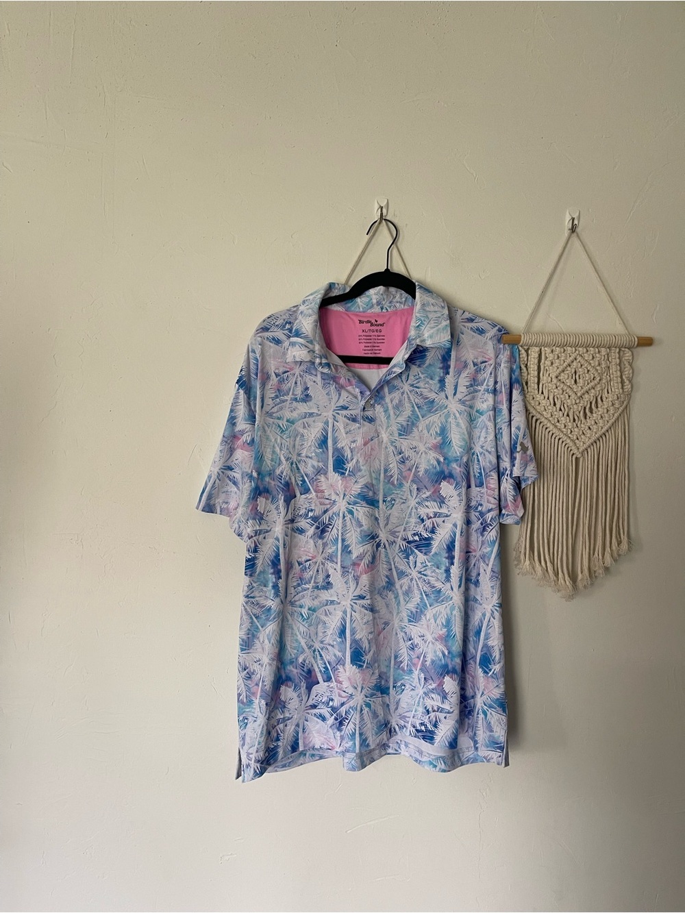 Birdie Bound Palm Tree Golf Polo Shirt